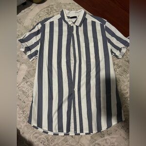 ASOS blue and white striped shirt